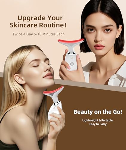 Red Light Therapy for Face and Neck, 7 Color Light Based Face - Product Imagery