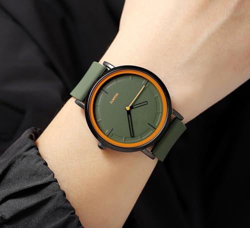BESTKANG Fashion Simple Analog Quartz Wrist Watch with Silicone - Product Imagery