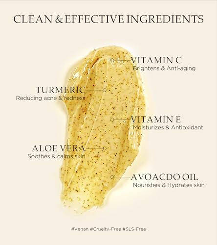 Revitalizing Exfoliation Face Scrub with Vitamin C and Turmeric - Product Imagery