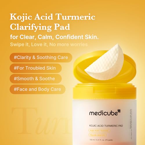medicube Toner Pads Kojic Acid Turmeric Clarifying Pad for - Product Imagery