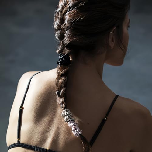 Slip Silk Hair Ties, Multi Skinny Scrunchies, Set of 6 | - Product Imagery