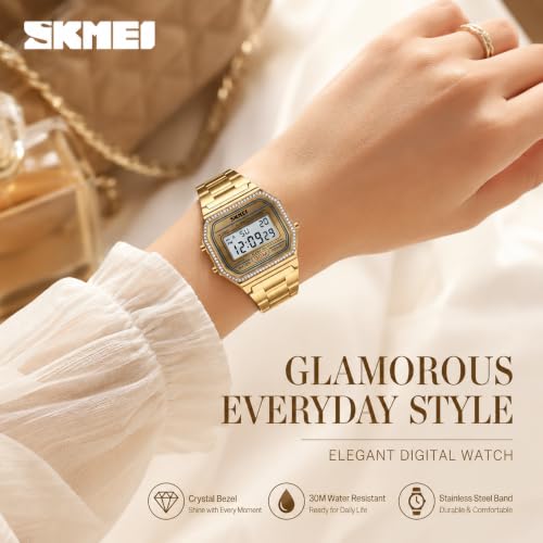 MASTOP Women's Classic Simple Petite Electronic Quartz Watch - Product Imagery