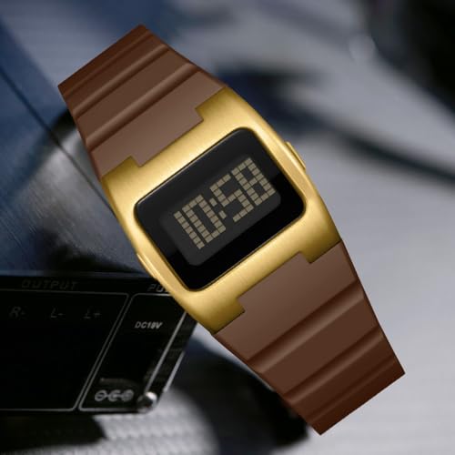 FANMIS Digital Watch for Men Women, Retro Y2K Square LED Watch, - Product Imagery