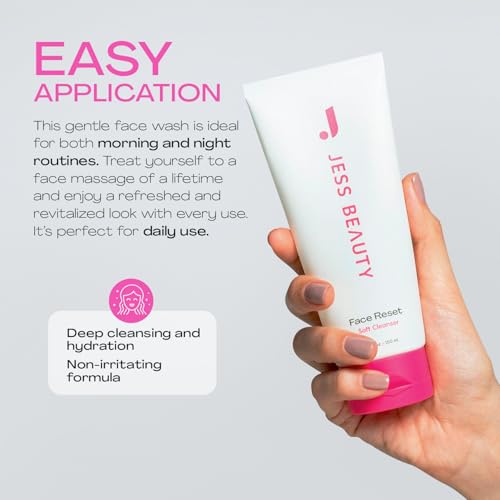 JESS BEAUTY | Face Reset Cleanser | Gentle Hydrating Gel Face - Product Imagery