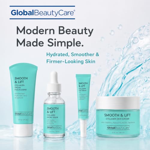 Global Beauty Care Smooth & Lift Collagen Skin Care Routine - Product Imagery