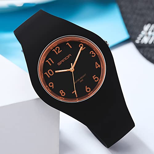 XCZAP Women's Analog Watch with Silicone Jelly Strap, Japanese - Product Imagery