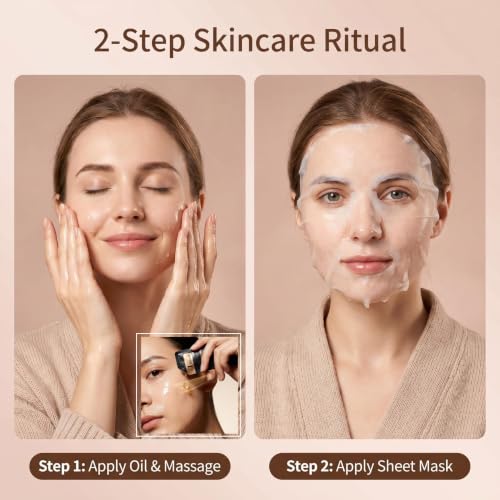 BS-MALL 2-Step Niacinamide Sheet Face Masks with Oil-Honey Serum - Product Imagery