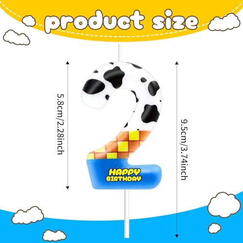 Number 2 Toy Inspire Game Birthday Cake Topper Cartoon Birthday - Product Imagery