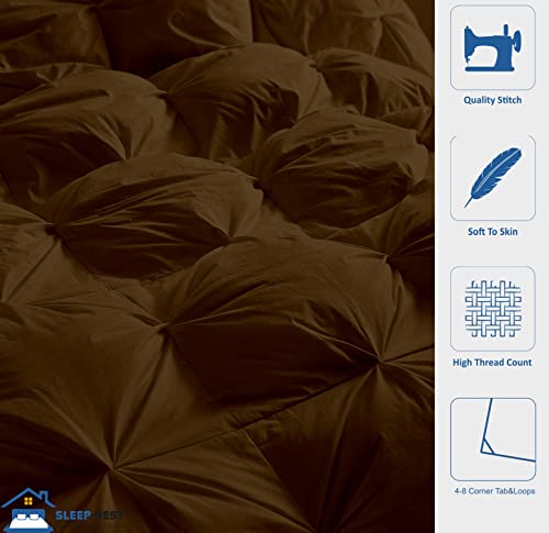 SLEEP-NEST Oversized King Comforter 132 x 120 Inch Hotel Luxury - Product Imagery