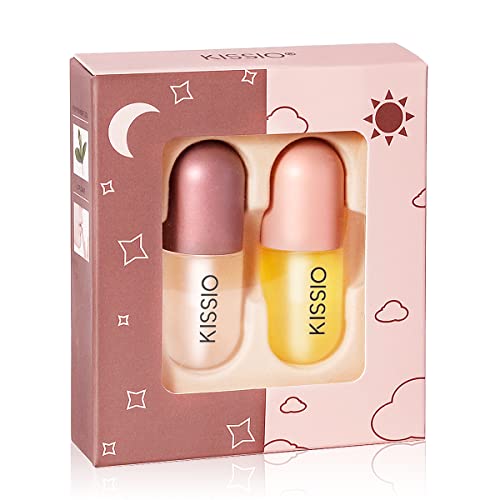 KISSIO Lip Plumper Set,2 PCS Lip Gloss for Day & Night Use - View 1