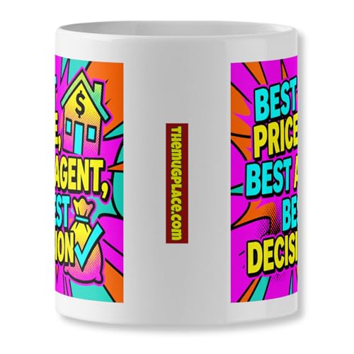 Bold Estate Agent Coffee Mug - Best Price Best Agent Best - Product Imagery