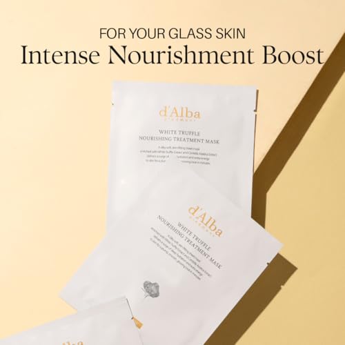 d'alba Piedmont Italian White Truffle Nourishing Mask 5pcs, - Product Imagery