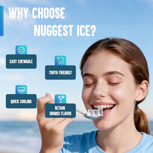 INOVIVA Nugget Ice Maker Countertop – 6 Mins Fast Ice - Product Imagery