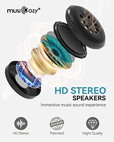MUSICOZY 3D Sleep Headphones Bluetooth 5.4 Sleep Mask with HD - Product Imagery