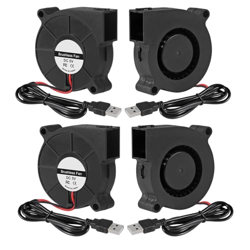 Shutao 4Pcs 6015 Cooler 5V DC Blower Brushless USB Cooling Fan 60mmx15mm Turbo B - Shutao Official Product View 1