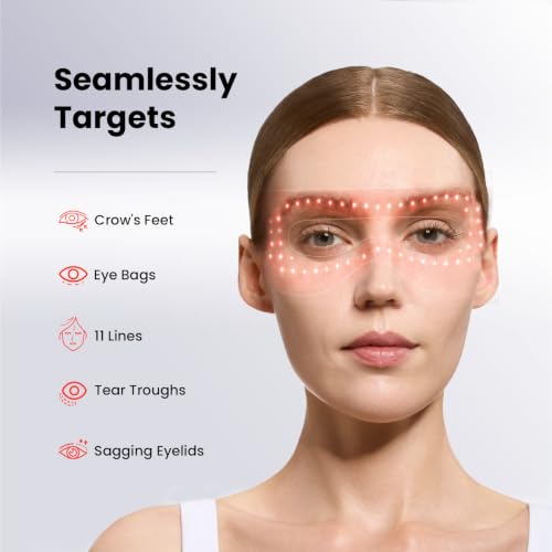 AMIRO Red Light Therapy for Eyes, 4 Wavelengths Led Eye Mask for - Product Imagery