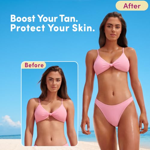 Coco & Eve Tanning Anti Aging Body Oil with SPF 45-5.07 fl oz - Product Imagery