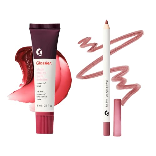 Glossier Lip Duo Black Cherry Balm Dotcom Bit Liner 2 Count - Glossier Official Imagery - 1
