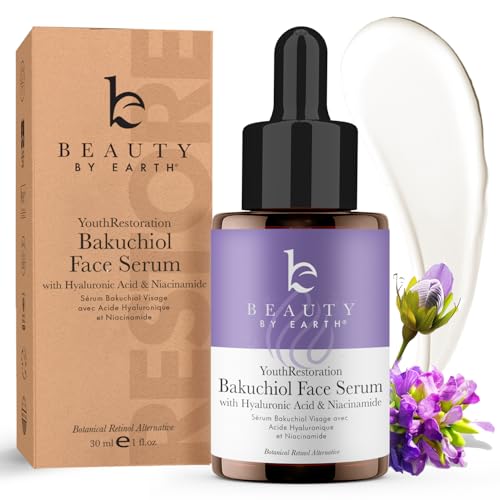 Beauty by Earth Bio Retinol Alternative Bakuchiol Serum - Smooths Fine Lines & - Beauty by Earth Official Product View 1