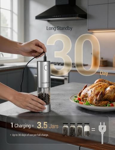 ThermoMaven Upgraded Larger Capacity Electric Salt and Pepper - Product Imagery