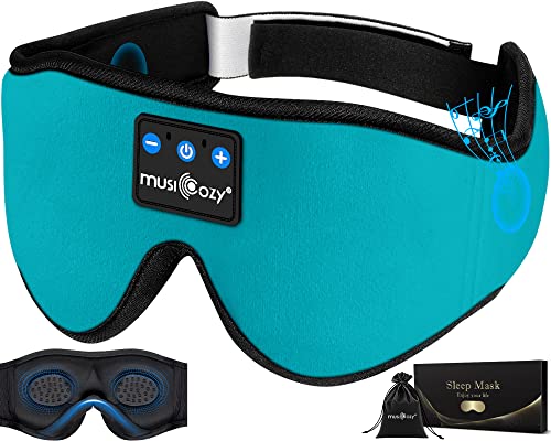 MUSICOZY 3D Sleep Headphones Bluetooth 5.4 Sleep Mask with HD - Product Imagery