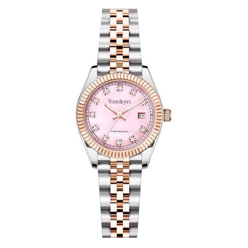 Szaikyri Classic Watch for Women with Solid Stainless Steel Band - Product Imagery