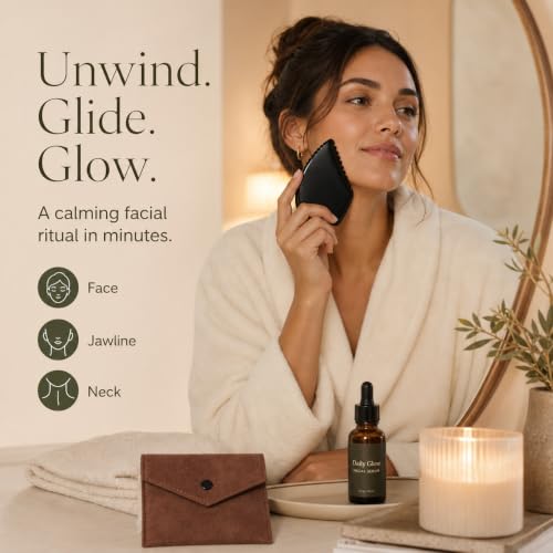 Gua Sha Facial Massage Tools, BianStone Traditional Face & Body - Product Imagery