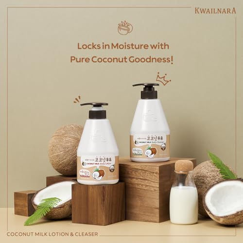 KWAILNARA Coconut Milk Body Lotion (19.75 Fl Oz) – Korean Body - Product Imagery