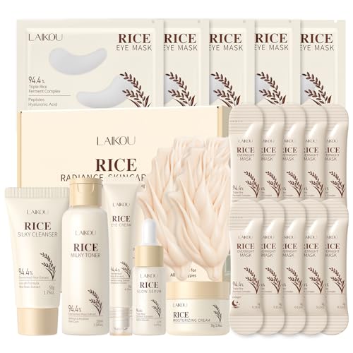 LAIKOU Korean Skin Care, Skin Care Set 20pcs - Product Imagery