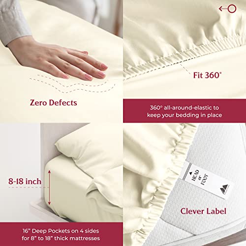 Mayfair Linen 100% Egyptian Cotton Sheets Full Size - Luxury 800 - Product Imagery