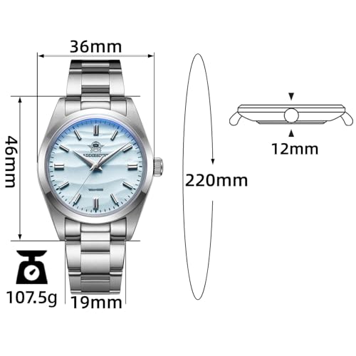 ADDIESDIVE Quartz Watch for Men 36 MM Small Dial Analog - Product Imagery