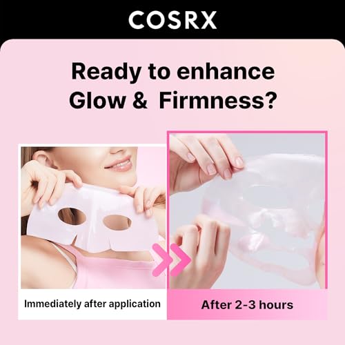 COSRX Pink Peptides Collagen Lifting Glow Hydrogel Face Masks... - Product Imagery