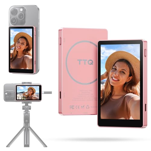 TTQ 4K 60fps Vlog Selfie Monitor Screen, Magnetic Phone Vlog - Product Imagery