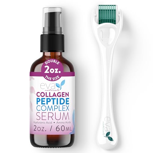 Eva Naturals Peptide Serum 0 25mm Titanium Derma Roller - Eva Naturals Official Imagery - 1