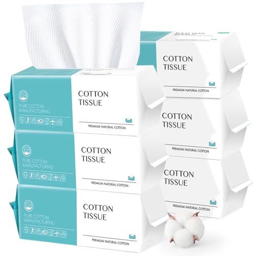 Disposable Face Towel 600 Count Soft Cotton Facial Dry Wipes - CenYouful Official Imagery - 1