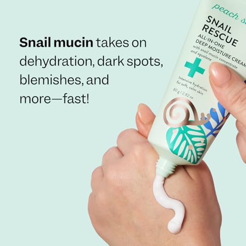Peach Slices - Snail Rescue All-in-One Deep Moisture Cream (2.82 - Product Imagery