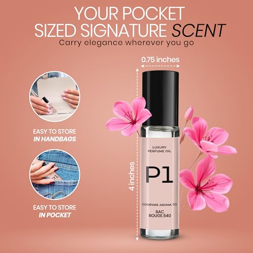 P Series Impression Perfumes for Women – Travel Friendly Roll-on - Product Imagery