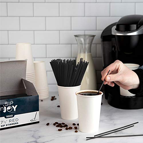 Crystalware, Plastic Stir Straw, Sip Stirrer, For Coffee and - Product Imagery