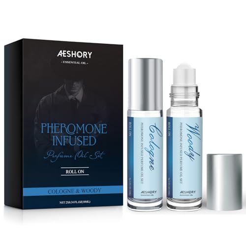 Aeshory Pheromone Perfume for Men - 2 Pcs Roll-On Pheromone - Product Imagery