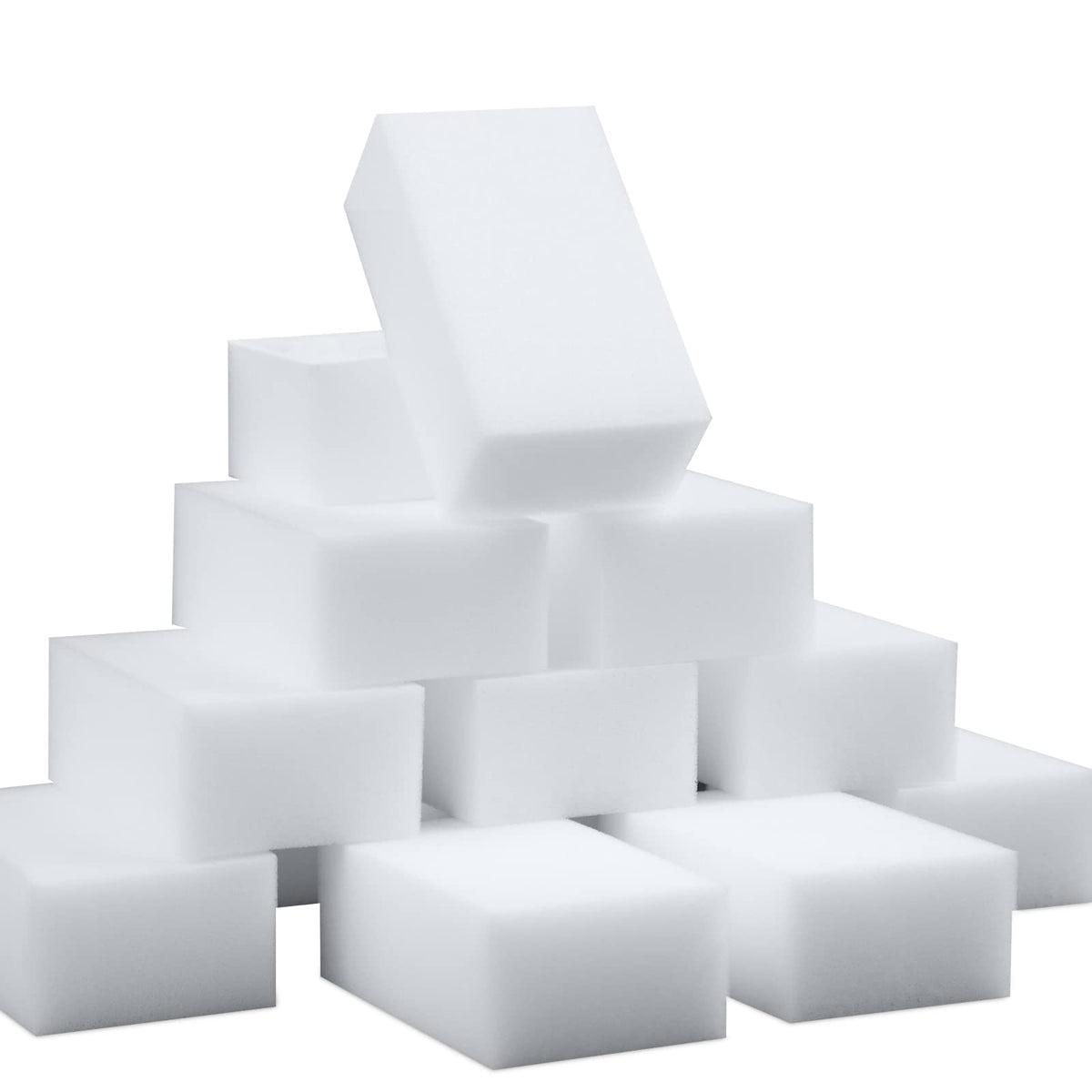 100 Pack Magic Sponge Eraser Extra Thick and Long Lasting - SmilePowo Official Imagery - 2