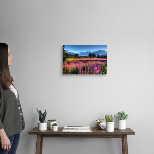 CANVAS ON DEMAND Wildflowers At Mendenhall, Juneau, Alaska - Product Imagery