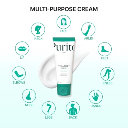 PURITO Panthenol 10% Cream for Sensitive Skin, 3.38 fl.oz - Product Imagery