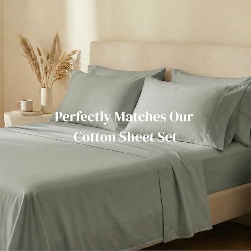 Beckham Hotel Collection Pillowcases Queen Size Set of 2, Cool - Product Imagery