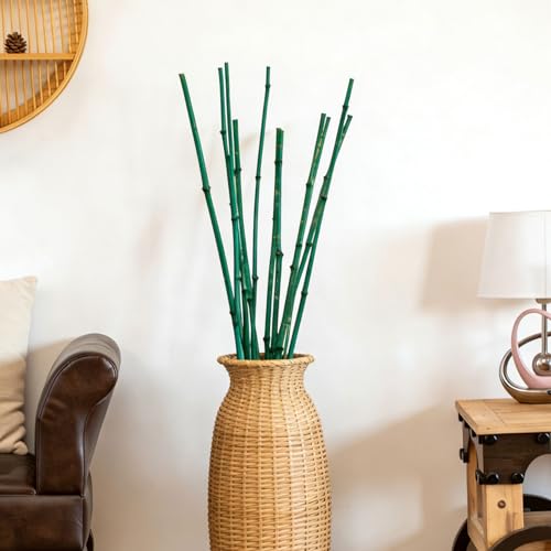 Uniquewise 43" Set of 12 Bamboo Stick Fillers Natural Decorative - Product Imagery