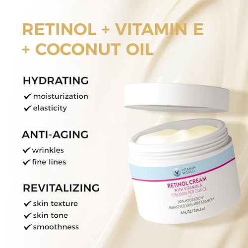 Vitamin World Retinol Cream with Vitamin A 100,000IU, Face - Product Imagery