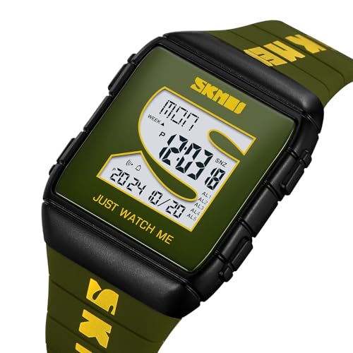 Unisex Waterproof Digital Watch Casual Electronic Wristwatch - Product Imagery