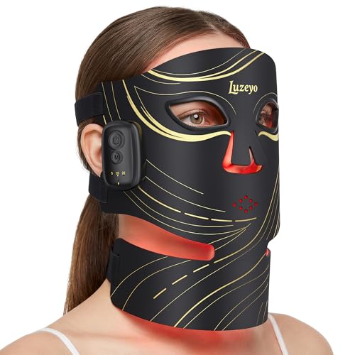 Wireless Red Light Therapy Mask for Face, Anti-Wrinkle & Acne - Product Imagery