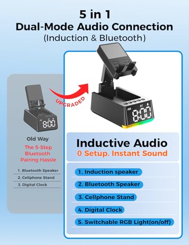 Bluetooth Speaker Birthday Gift for Men:Induction Cell Phone - Product Imagery