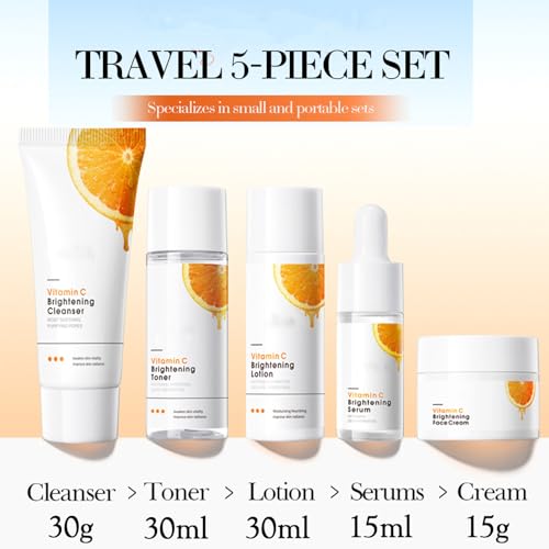 Skin Care Set Travel Kit for Women and Teenage Girls, 5 Piece - Product Imagery