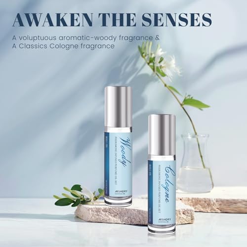 Aeshory Pheromone Perfume for Men - 2 Pcs Roll-On Pheromone - Product Imagery